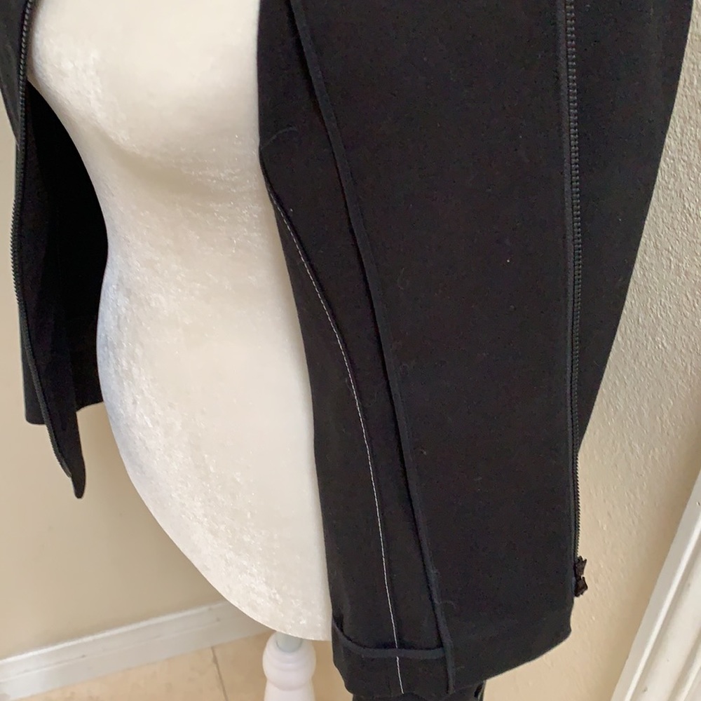 Lafayette 148 Black Zippered Blazer (Size 4P) - Picture 7 of 11